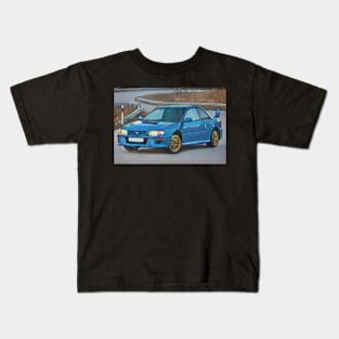 Subaru Impreza Comic - Design Kids T-Shirt